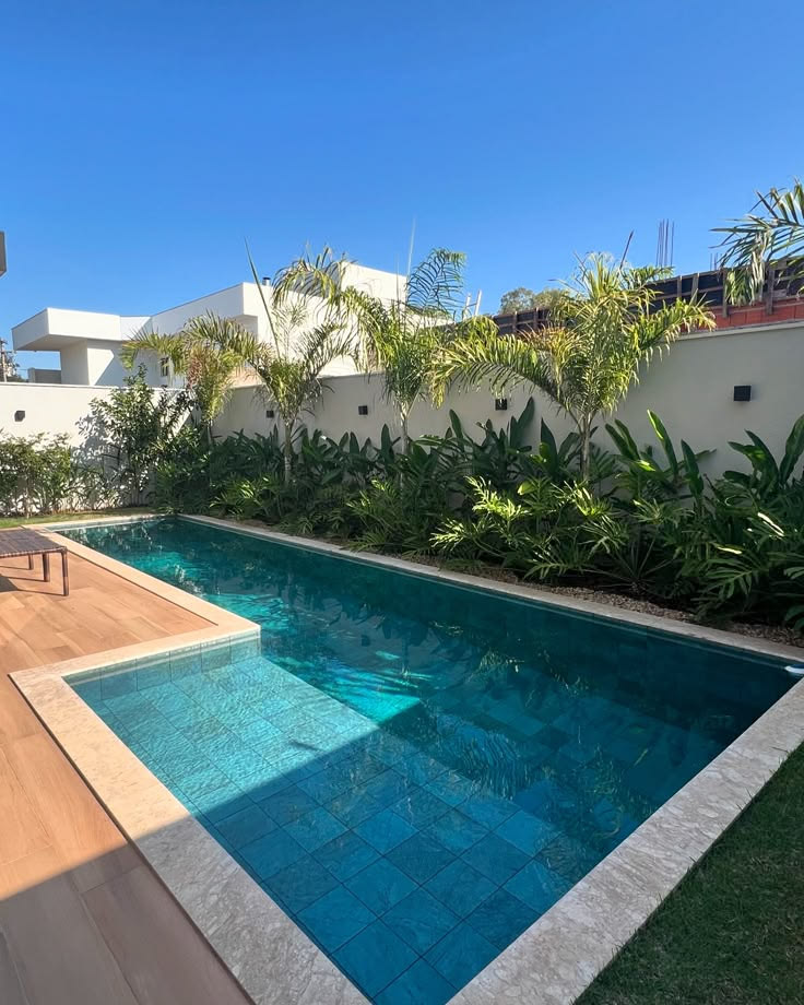 Clean residential pool catalog image